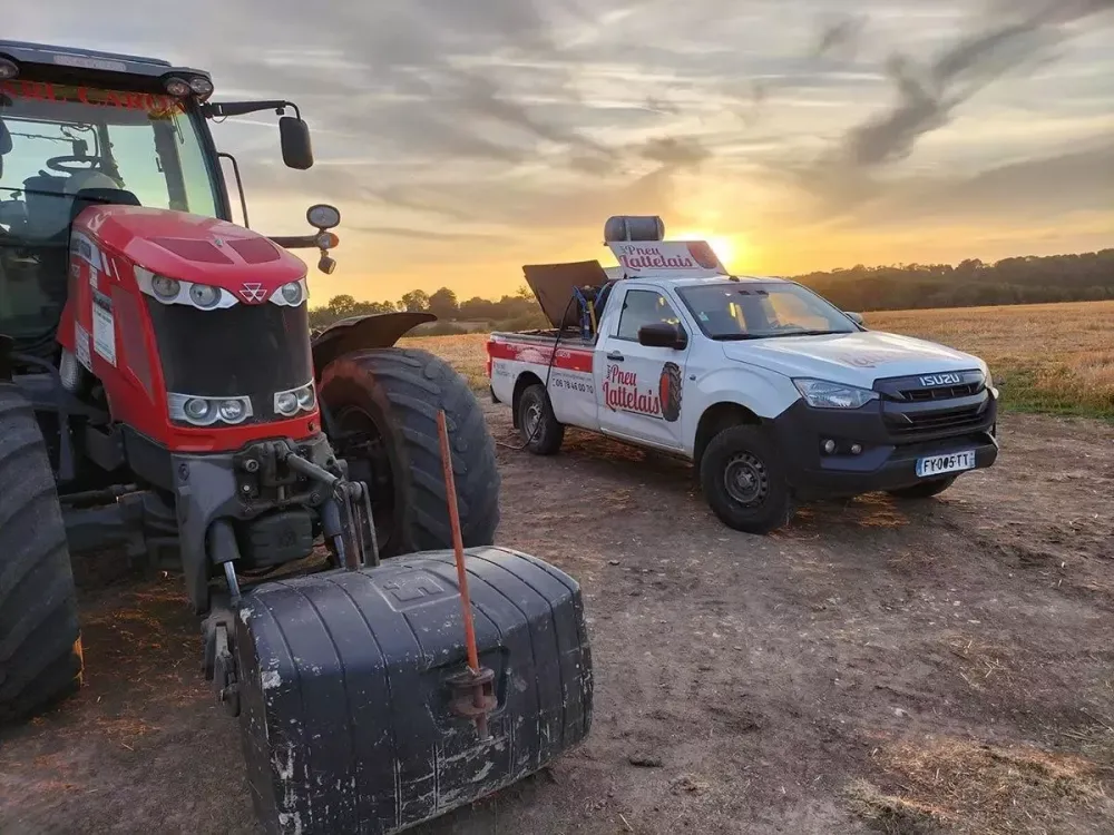 tracteur et camionette